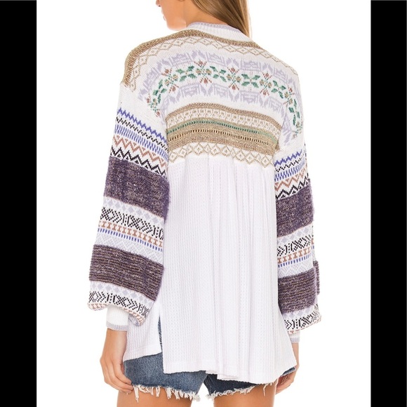 Free People Cozy Cottage Sweater in White Small - Picture 4 of 14